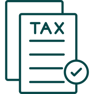 Approved tax submission icon with check mark representing FBR compliance, digital invoice approval, and tax verification services by NatureTech.