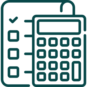 Calculator icon representing automated invoice calculations, tax computation, and financial software solutions by NatureTech.